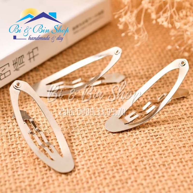Gói 10-20 Cái Kẹp Bẻ Hình Oval Làm Kẹp Tóc Phụ Kiện Tóc