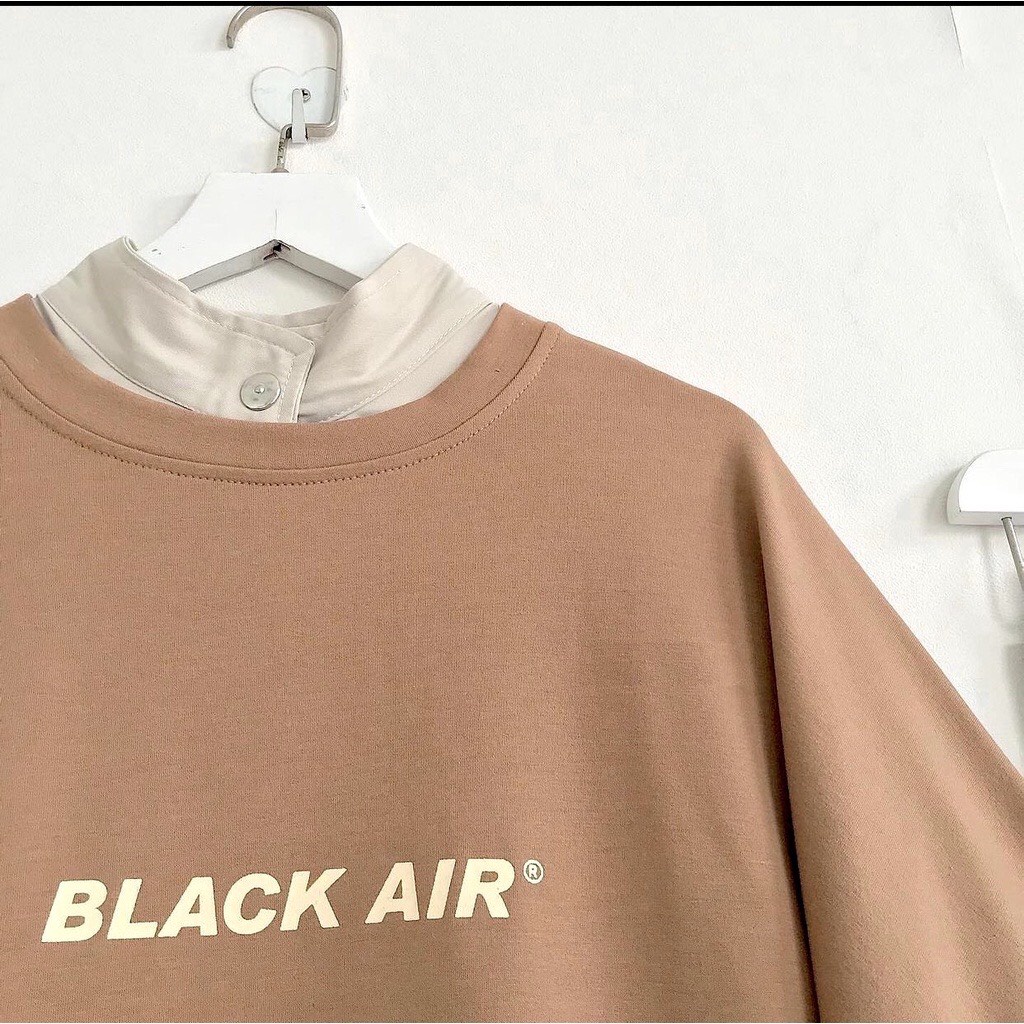 Áo Nỉ Sweater Black Air Tay Bồng