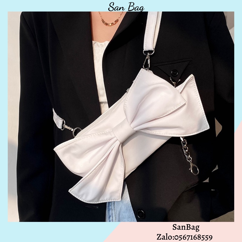 [ORDER+ẢNH THẬT Túi xách vuông - túi vải thắt nơ duyên dáng Ulzzang siêu xinh ❤️