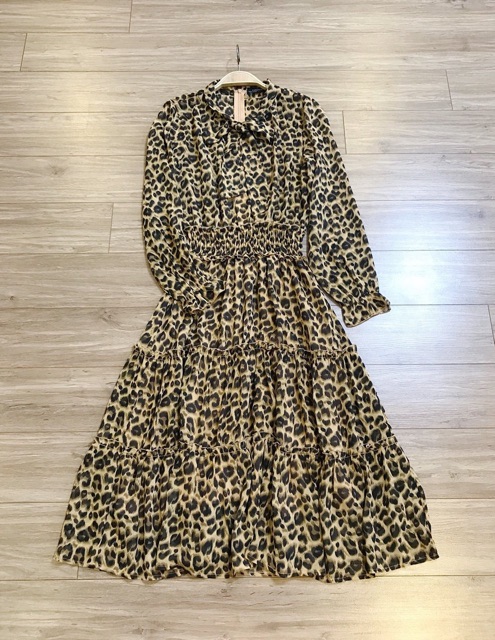 Đầm hoạ tiết da beo