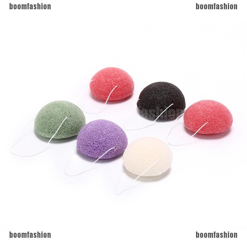 (hàng Mới Về) Set 2 Mút Rửa Mặt Konjac Than Hoạt Tính Tự Nhiên Hình Tròn Mềm Mại | BigBuy360 - bigbuy360.vn