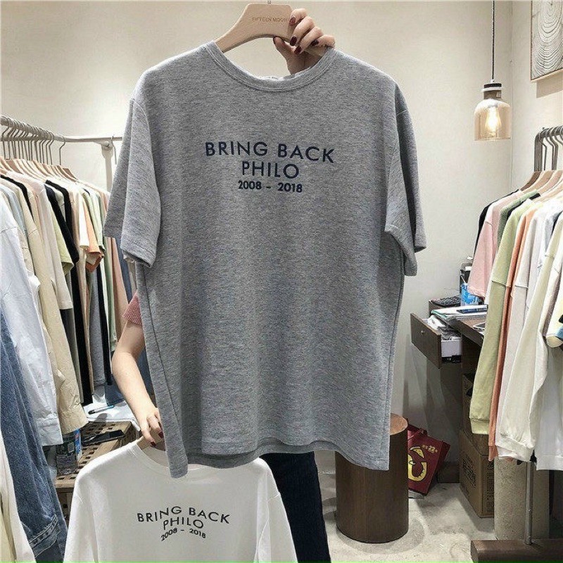 ÁO THUN TAY LỠ COTTON BRING BACK FORM UNISEX (hình chụp thật)