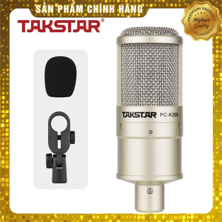 Micro Takstar PC K200 Chất Âm Cực Ấm, Thiết Kế Cực Đẹp Bảo Hành 12 Tháng