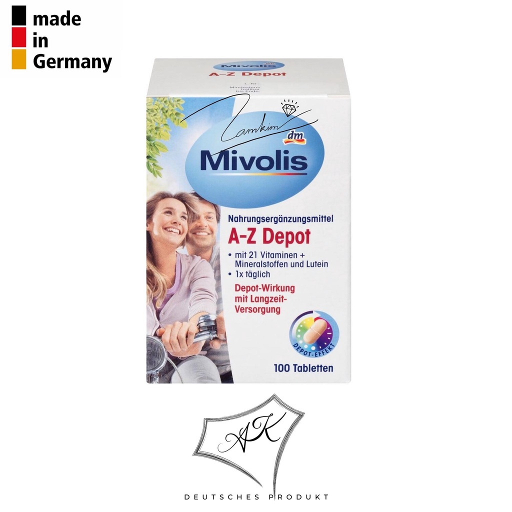Viên uống vitamin tổng hợp a-z depot mivolis - Nội địa Đức - 100 viên
