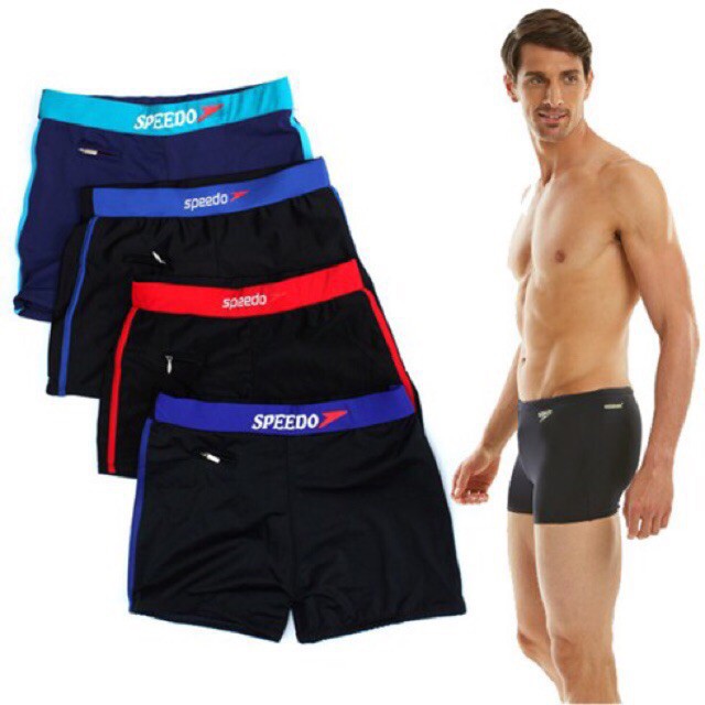 Quần bơi nam giá rẻ, Quần bơi nam SPEEDO co dãn lưng bản, có túi đựng chìa khóa