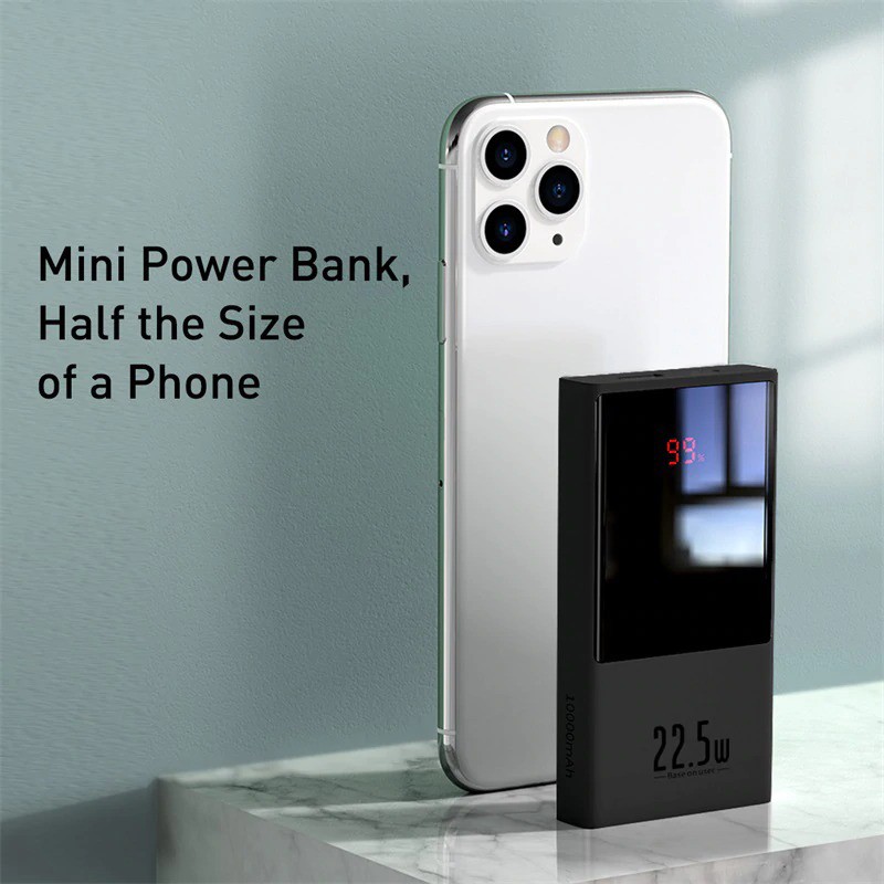 Pin dự phòng Baseus Super Mini Digital Display Power Bank ( 10000mAh / 20000mAh, 22.5W, màn hình LED)