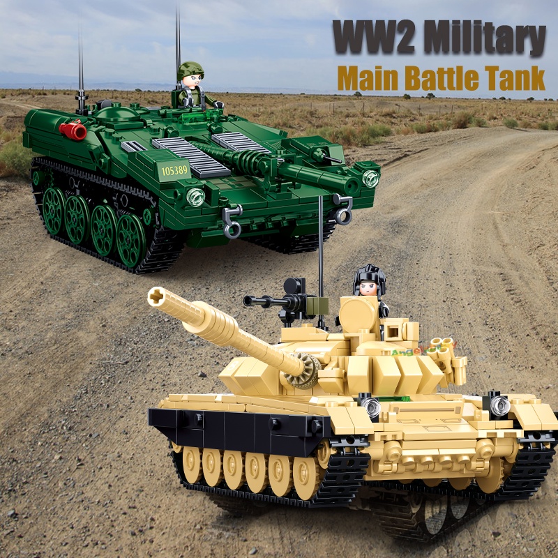 Mô Hình Lắp Ráp Xe Tăng Quân Đội WW2 Sweden STRV-103 Ngat72B3 72M1 Kèm 2 Mô Hình