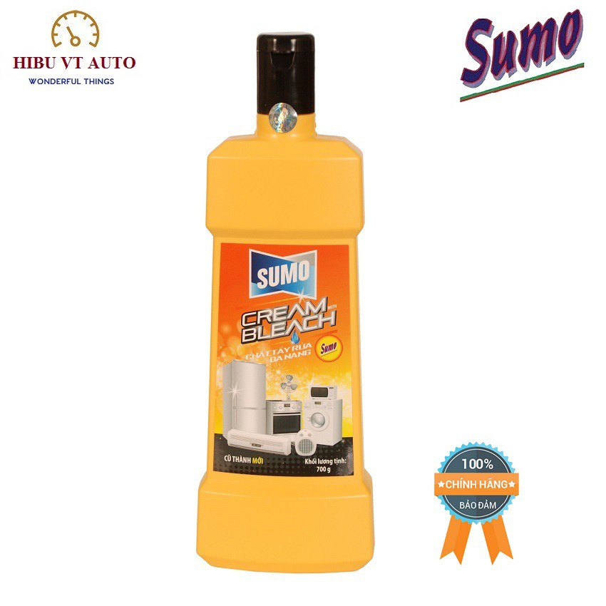 [Chất tẩy rửa đa năng] Sumo mới 700gr xanh, cam giúp tẩy sạch các vết ố vàng, dầu mỡ - HIBUVTAUTO