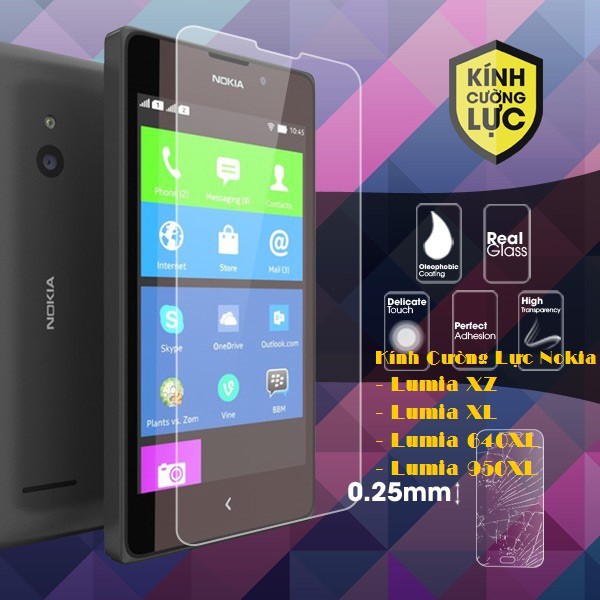Kính Cường Lực Nokia Lumia XZ- Lumia XL- Lumia 640XL- Lumia 950XL.