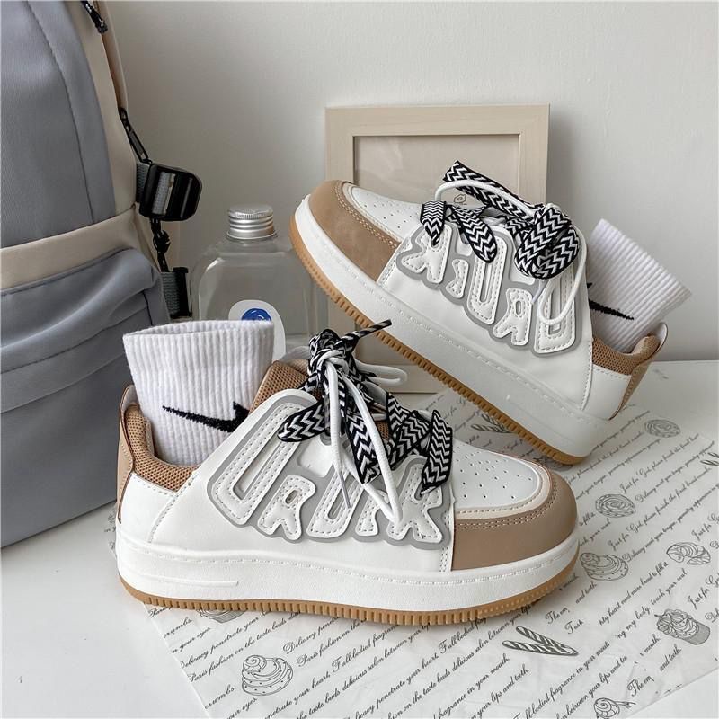 Giày Thể Thao Màu Trắng Thiết Kế Mới Thời Trang Mùa Xuân 2022 Dành Cho Nữ