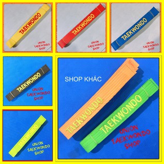 Siêu Rẻ Đai Taekwondo Đai Karate Đai Phong Trào Đủ Màu Full Size x UnionTaekwondoSHOP Black Belt