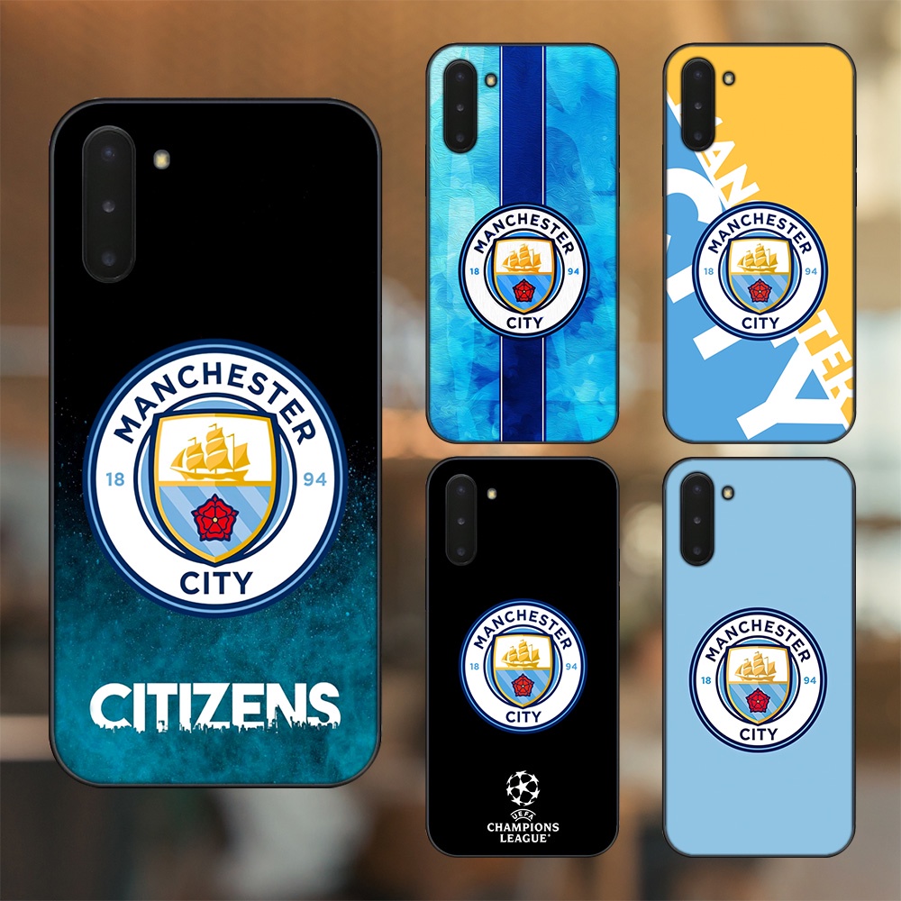 Ốp lưng Samsung Note 10 viền đen in hình Manchester City MC