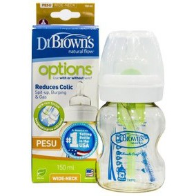 Bình sữa  Dr Browns Option+ thế hệ mới Cổ rộng dung tích 150ml và 270ml