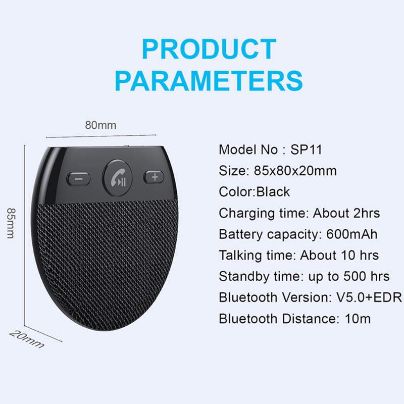 ❤Loa Bluetooth 5.0 hỗ trợ Siri GPS cho xe hơi