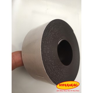 Cuộn 3mx3cmx1mm nam châm dẻo, một mặt phủ băng keo hai mặt
