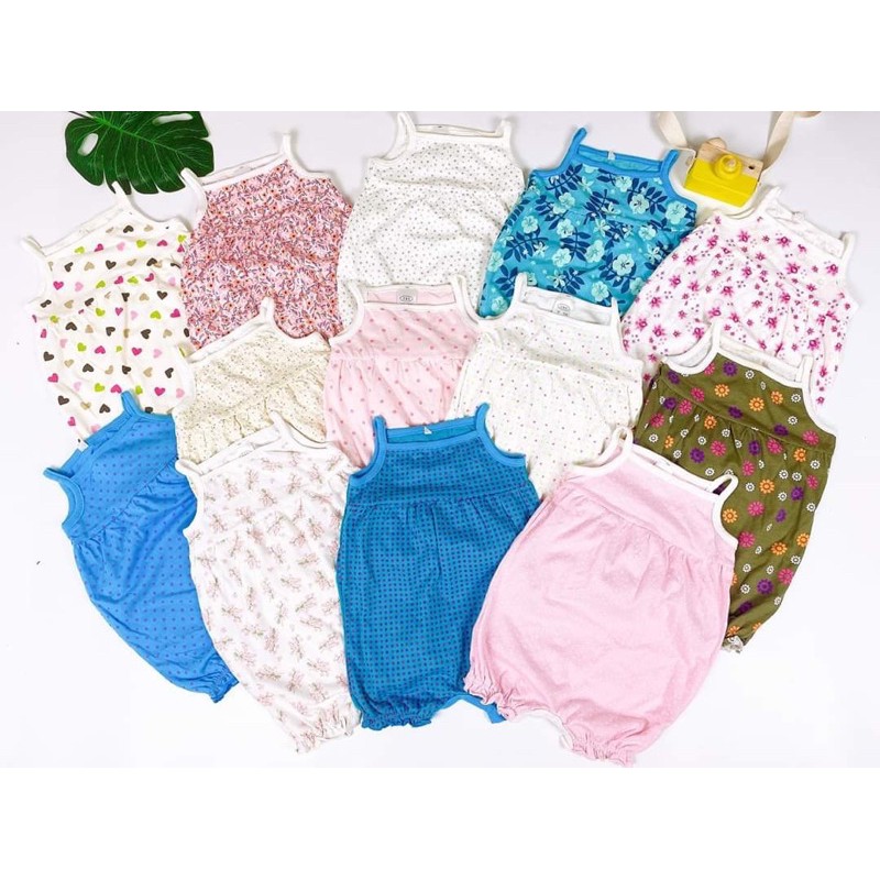 Body đùi bé gái 2 dây 6-18M (7-11,5kg) Romper xuất dư xịn C&amp;S made in Cambodia