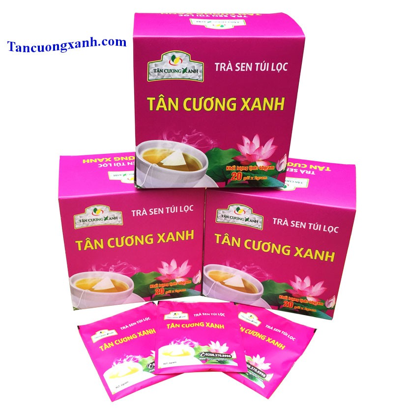 Trà Sen Túi Lọc ( 20 goi x 2gr) TÂN CƯƠNG XANH