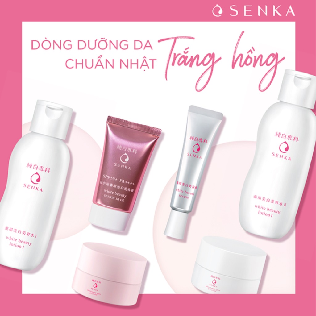 Serum Dưỡng Da Chống Nắng 3 Trong 1 Senka White Beauty CC 40g