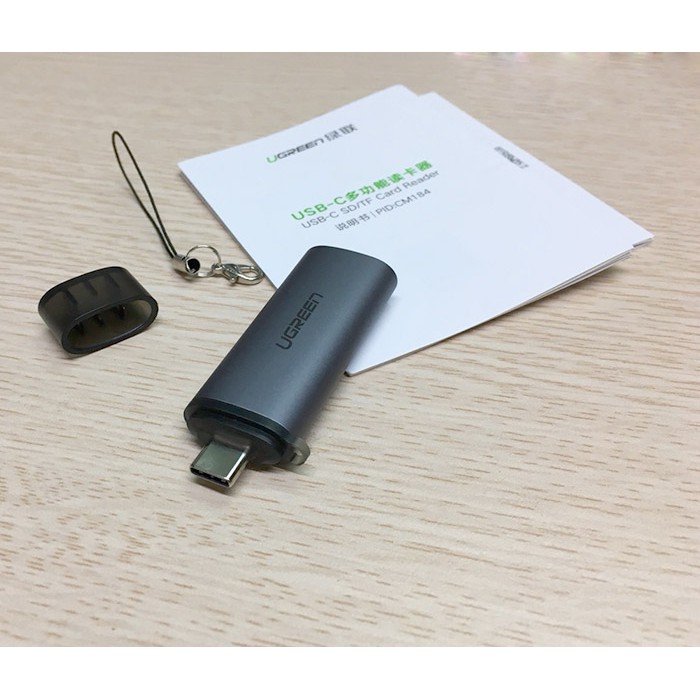 Đầu đọc thẻ nhớ SD/TF chuẩn USB Type C Ugreen 50704