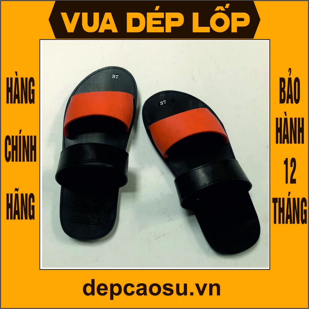 Dép cao su 3 quai có hậu - 4 MÀU thương hiệu Vua Dép Lốp Phạm Quang Xuân, chính hãng, có bảo hành, ảnh thật, có sẵn