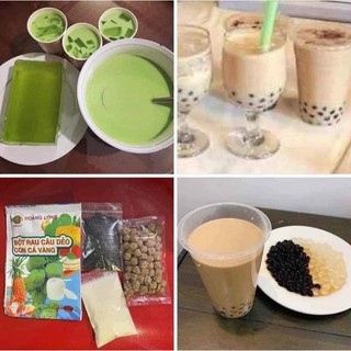 Nguyên Liệu Sét Trà Sữa Thái Tự Làm Tại Nhà ( nguyên liệu 4 món)