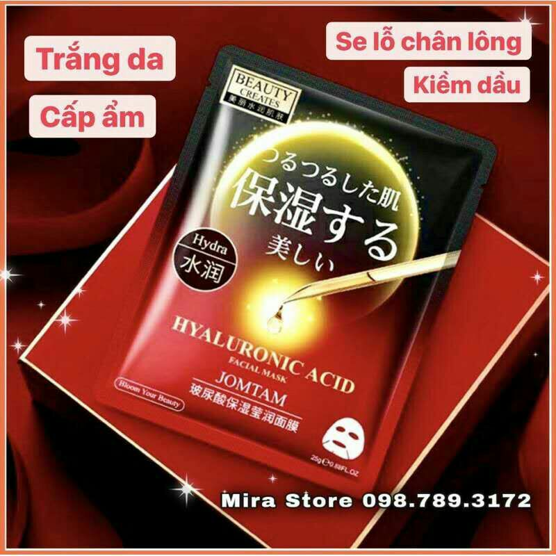 MẶT NẠ JOMTAM TRẮNG DA CẤP NƯỚC HYALURONIC ACID