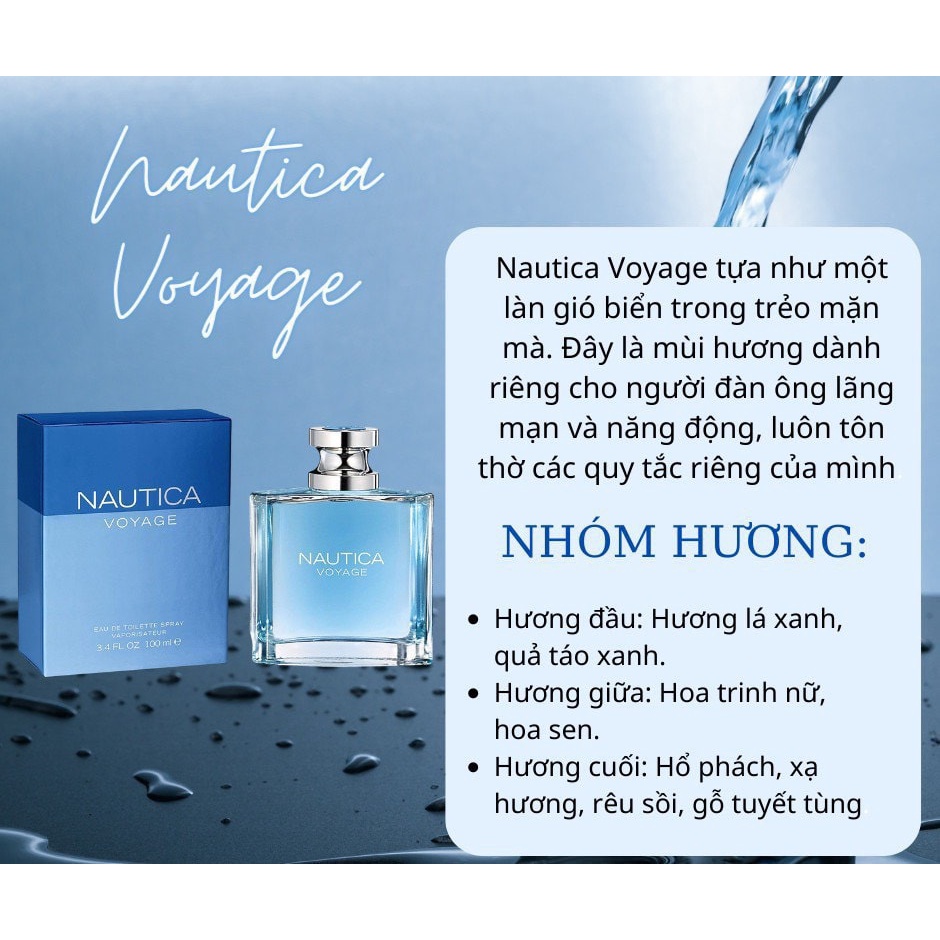 Mẫu thử - Nước hoa nam Nautica Voyage EDT