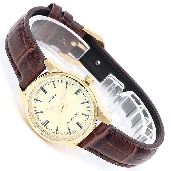 Đồng hồ nữ dây da Casio chính hãng Anh Khuê LTP-V005GL-9AUDF (28mm)