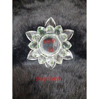 Đế hoa sen thủy tinh đựng đèn tealight