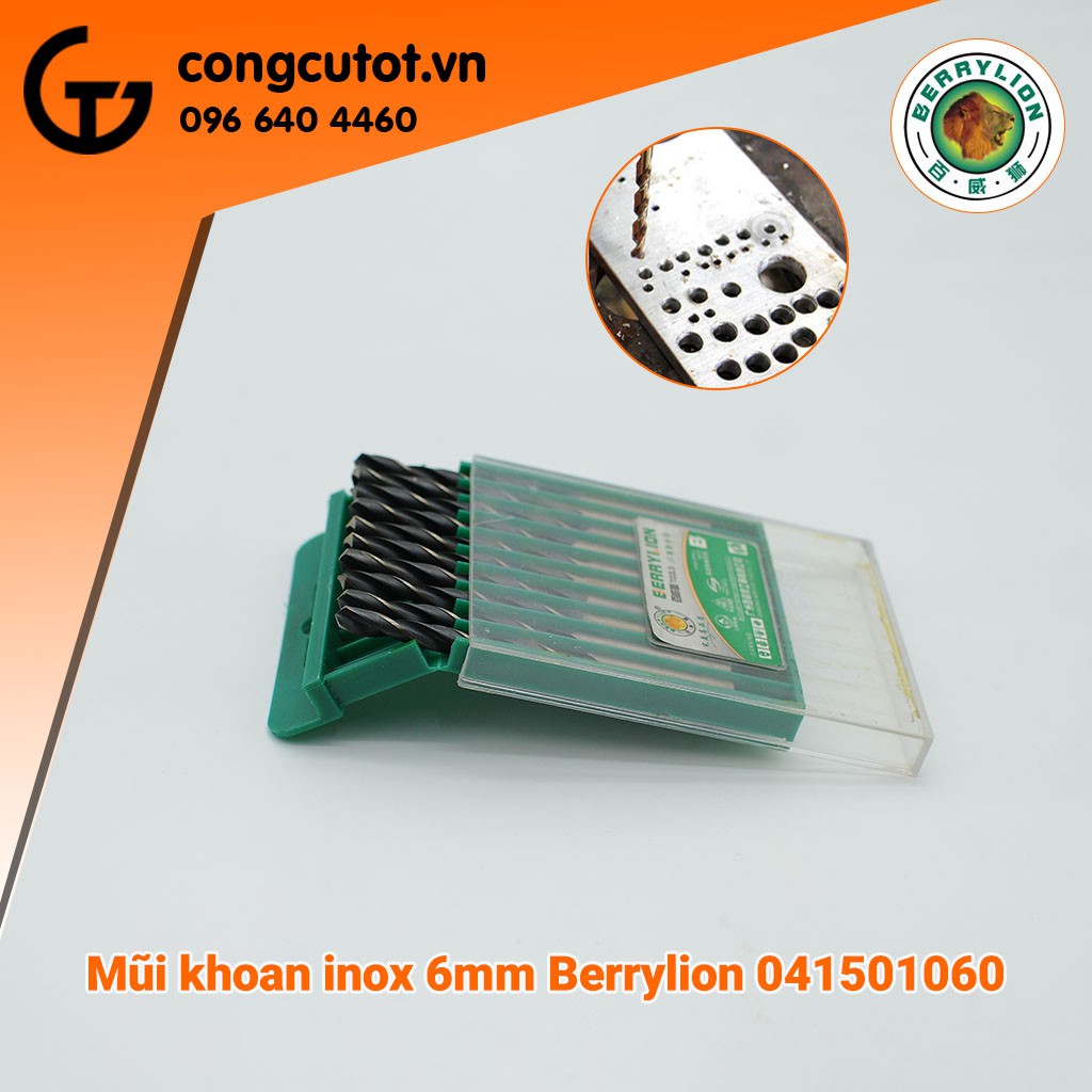 MŨI KHOAN INOX 6MM BERRYLION 041501060