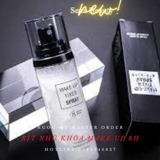 Xịt nhũ khóa trang điểm star flash make up spray 8 hours wear
