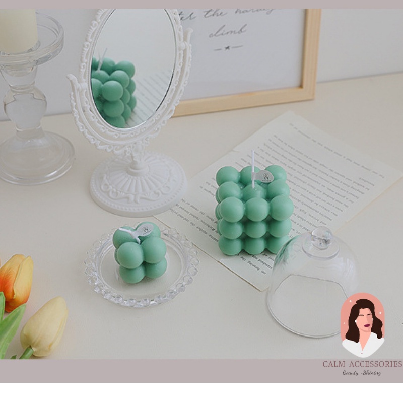 Nến thơm phòng hình khối Rubik_ nến trang trí phòng, decor góc chụp ảnh