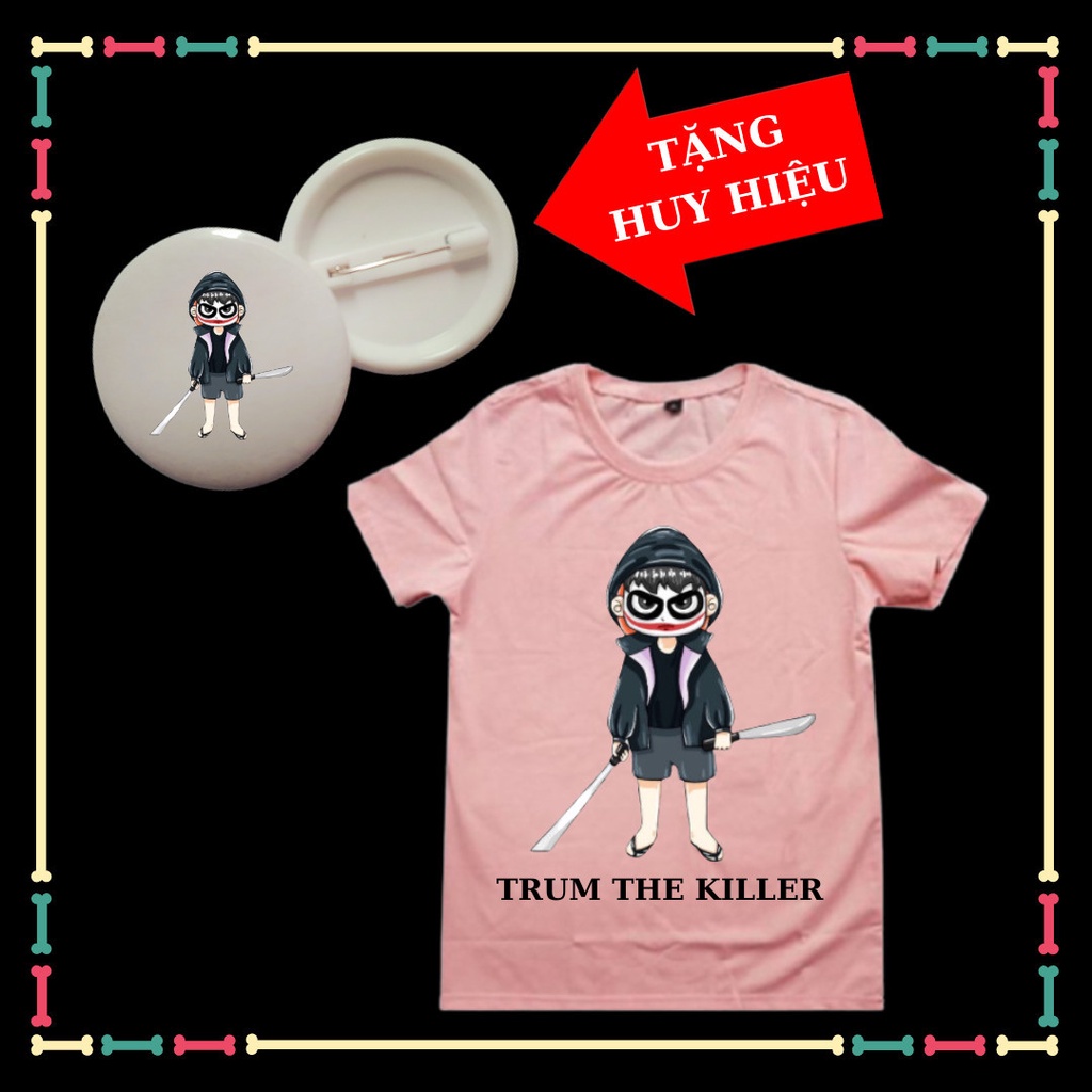 Áo phông unisex San, Trum The Killer, ink sans áo thun trẻ em đủ size từ 10kg đến 90kg