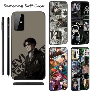 Ốp điện thoại dẻo Levi Ackerman Attack On Titan cho Samsung Galaxy A10 A10S A20 A20S A20E A30 A30S A40 A40S A50 A50S