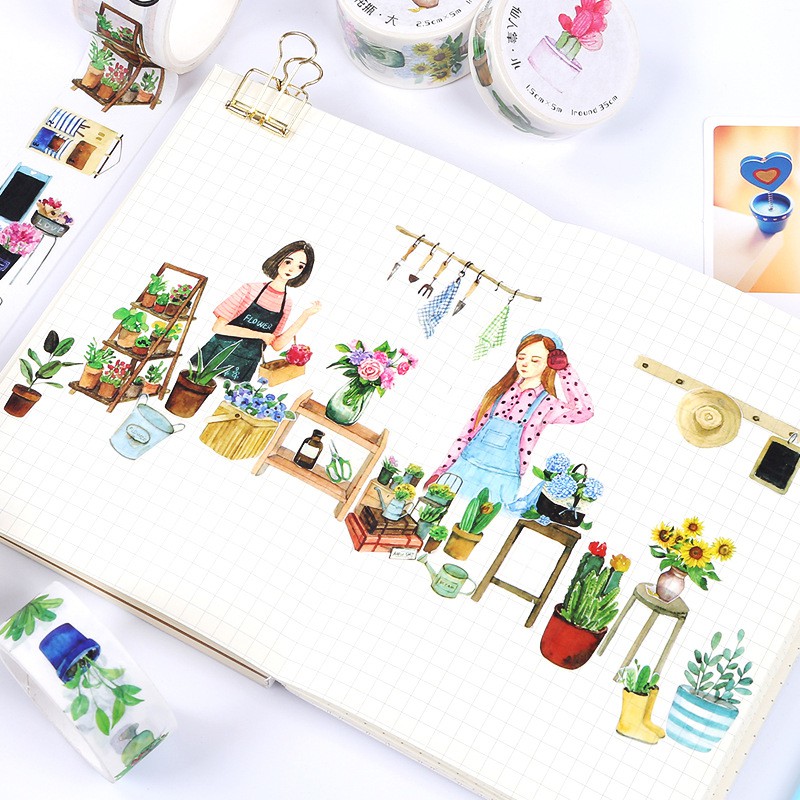 Băng dính washi tape trang trí planner WST132