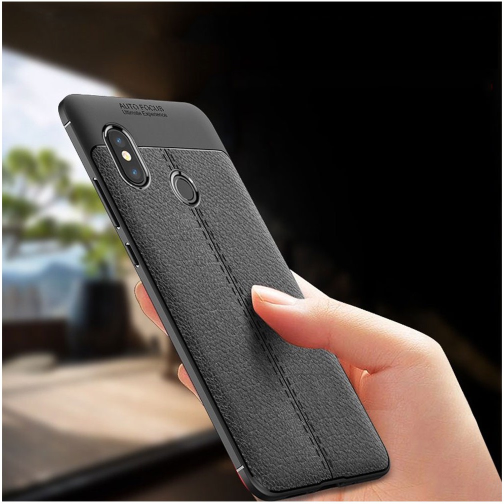 Ốp Lưng Auto Focus Vân Da Cho Xiaomi Redmi Note 5