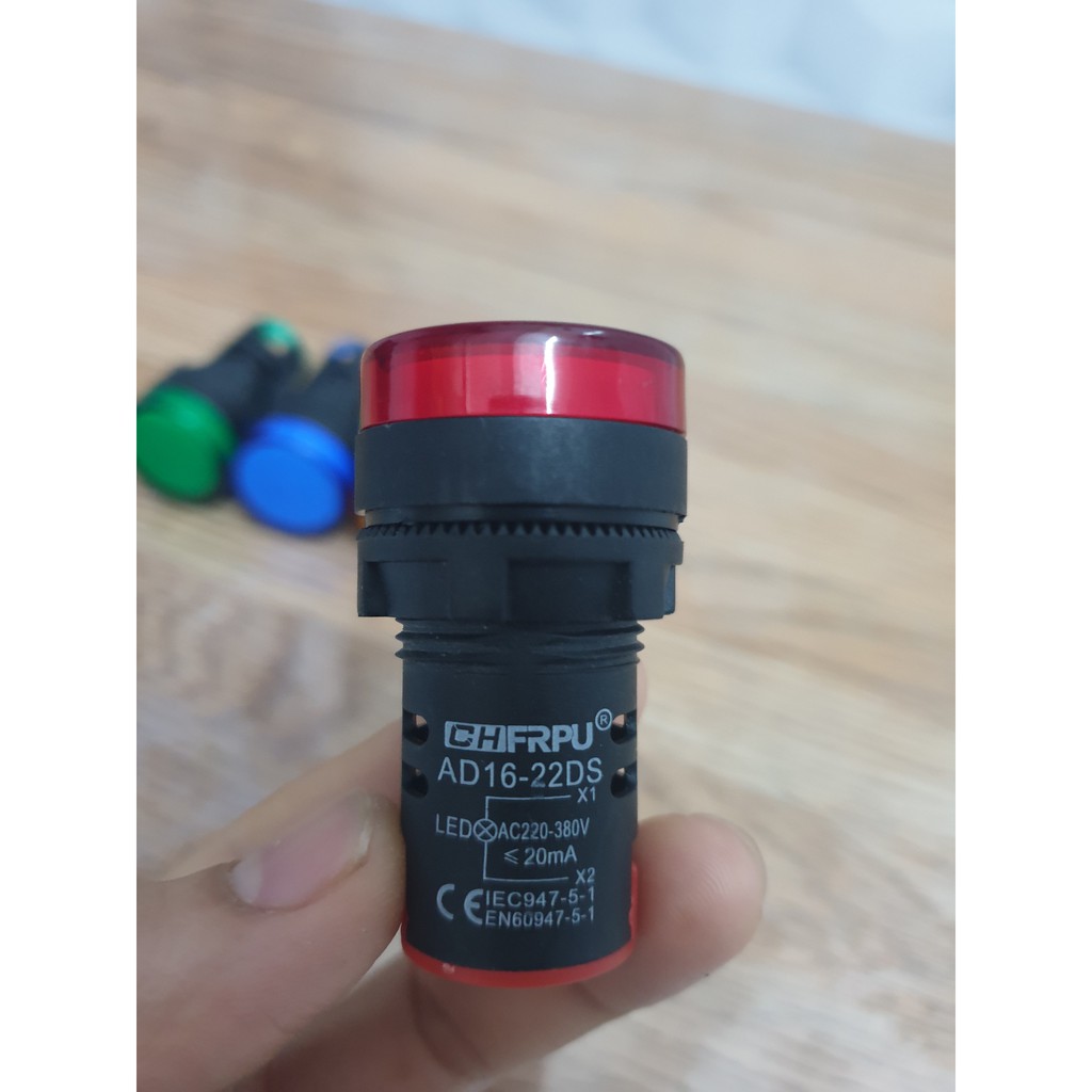 Đèn báo pha, đèn báo tủ điện phi 22 đèn led báo pha