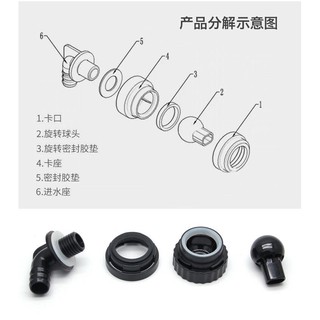 Đầu out bể cá (đầu xoay tròn)