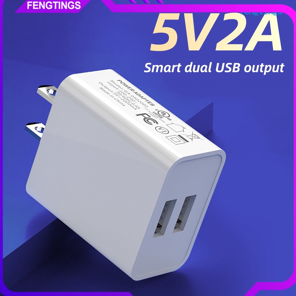 Đầu sạc điện thoại hai cổng USB QC3.0 ổn định an toàn cho hoạt động ngoài trời