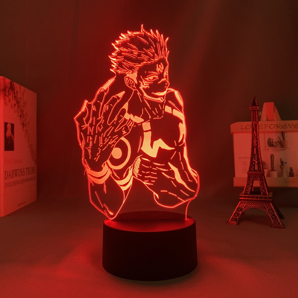 Đèn Led Ryomen Sukuna Hình Anime Jujutsu Kaisen Trang Trí Phòng Ngủ Cho Bé