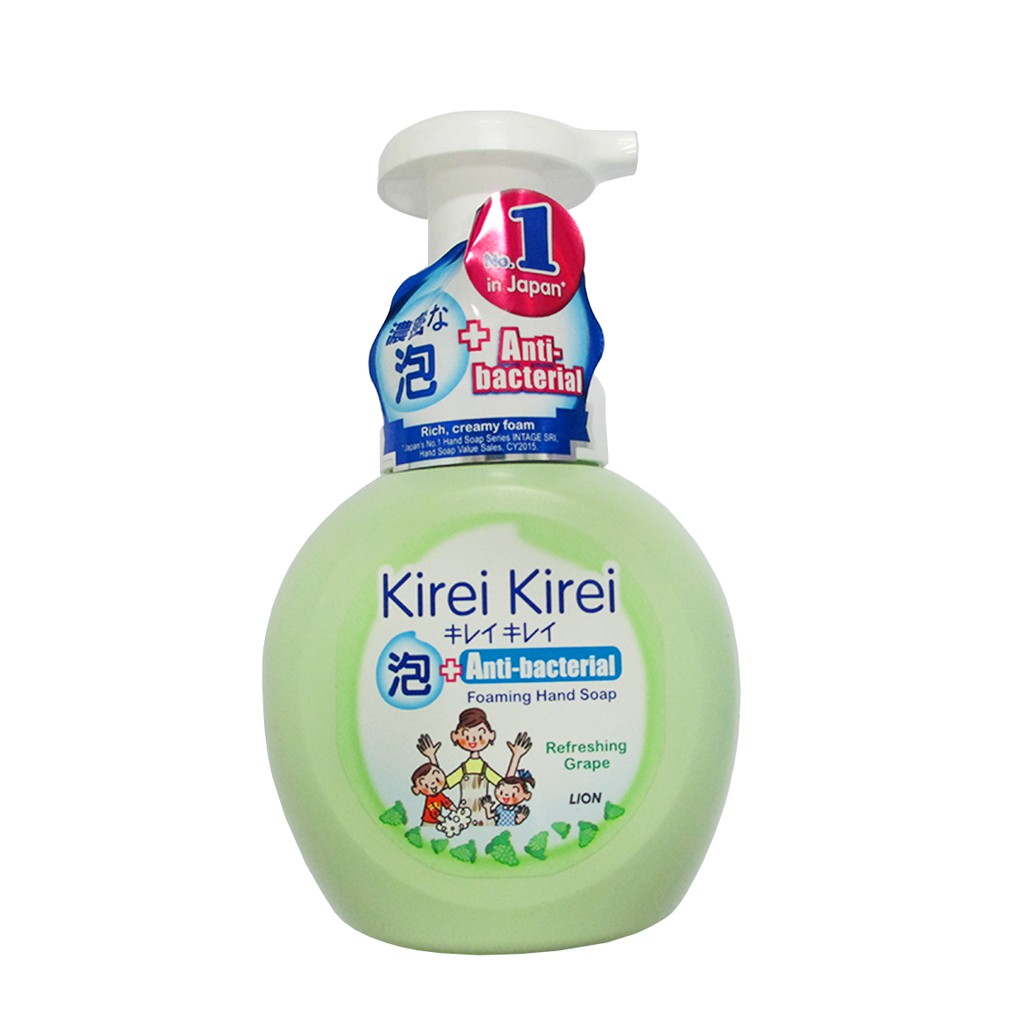 Bọt rửa tay Kirei Kirei hương nho 250ml