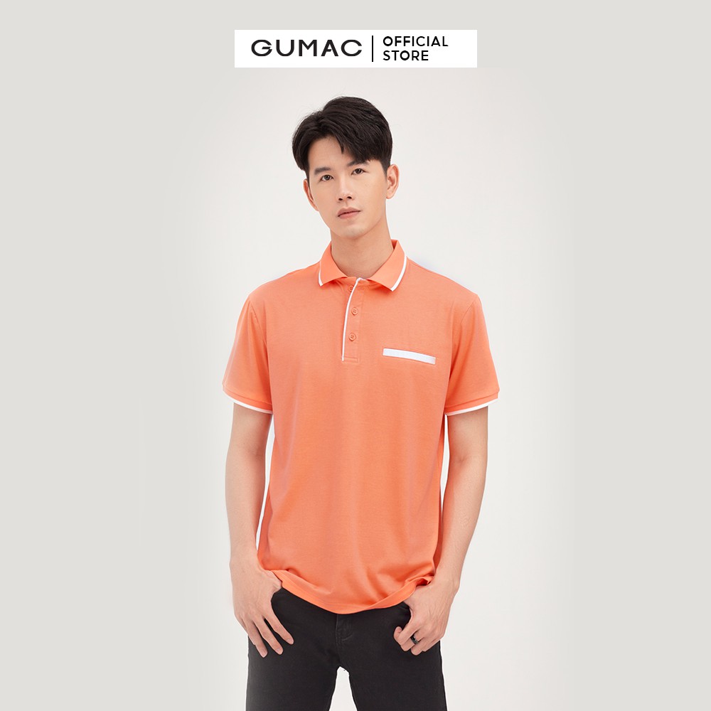 [Mã WABRGD12 giảm 10% đơn 250K] Áo polo nam túi giả GUMAC đủ màu thanh lịch, trẻ trung ATNB481 | BigBuy360 - bigbuy360.vn