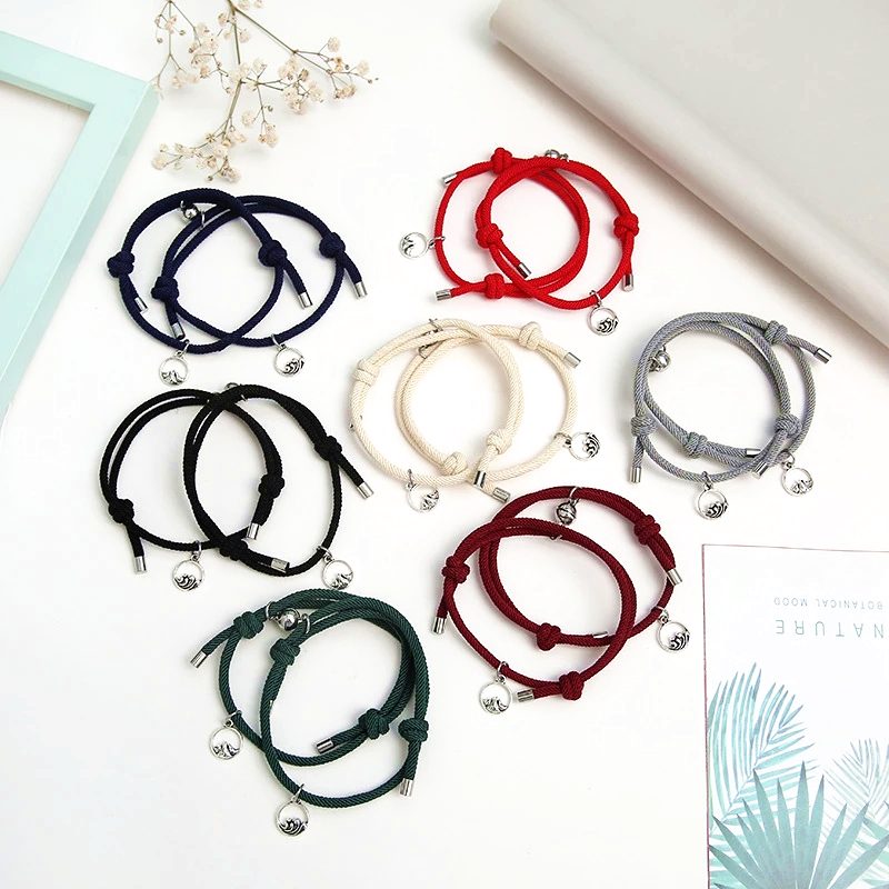 Cặp Vòng tay đôi mặt hình núi biển chuông nam châm hút nhau thiết kế độc đáo dành cho các cặp đôi tình nhân quà tặng tình yêu | BigBuy360 - bigbuy360.vn