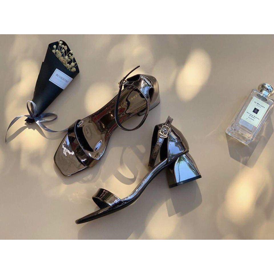 Sandal nữ gót trụ quai trơn rẻ nhất cao 5cm - B29