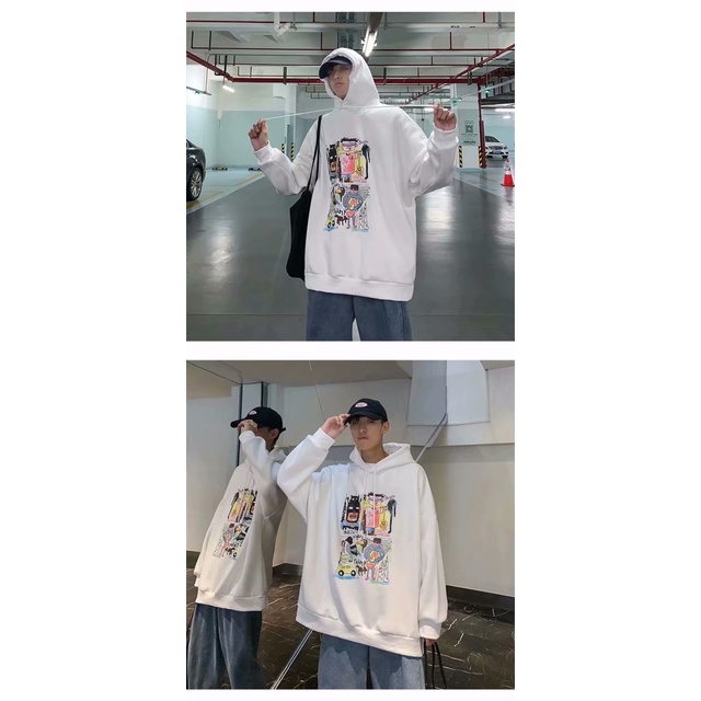 Áo Hoodie Với 3 Màu Hợp Thời Trang Dành Cho Nam M-5Xl