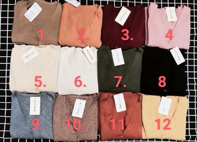 Áo len cardigan lông thỏ cổ V | BigBuy360 - bigbuy360.vn