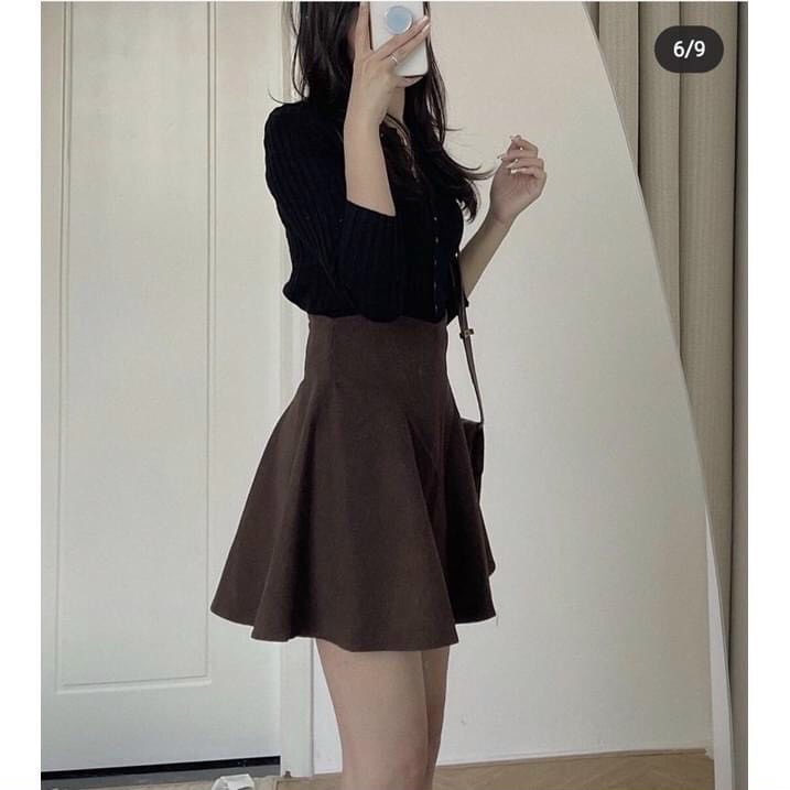 CHÂN VÁY NHUNG DÁNG XÒE XINH XẮN ĐIỆU ĐÀ | BigBuy360 - bigbuy360.vn