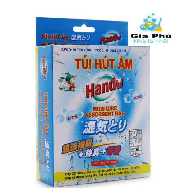 Hộp 5 gói hút ẩm và khử mùi Hando LV HOME ( 50g / 1 gói )