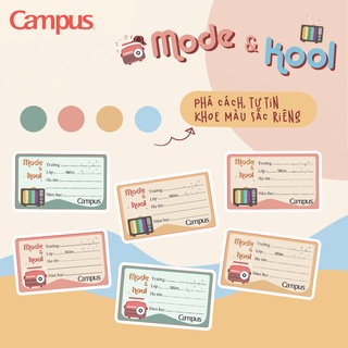 [Freeship50k] Nhãn Vở Campus Meo :3 Siêu Xinh