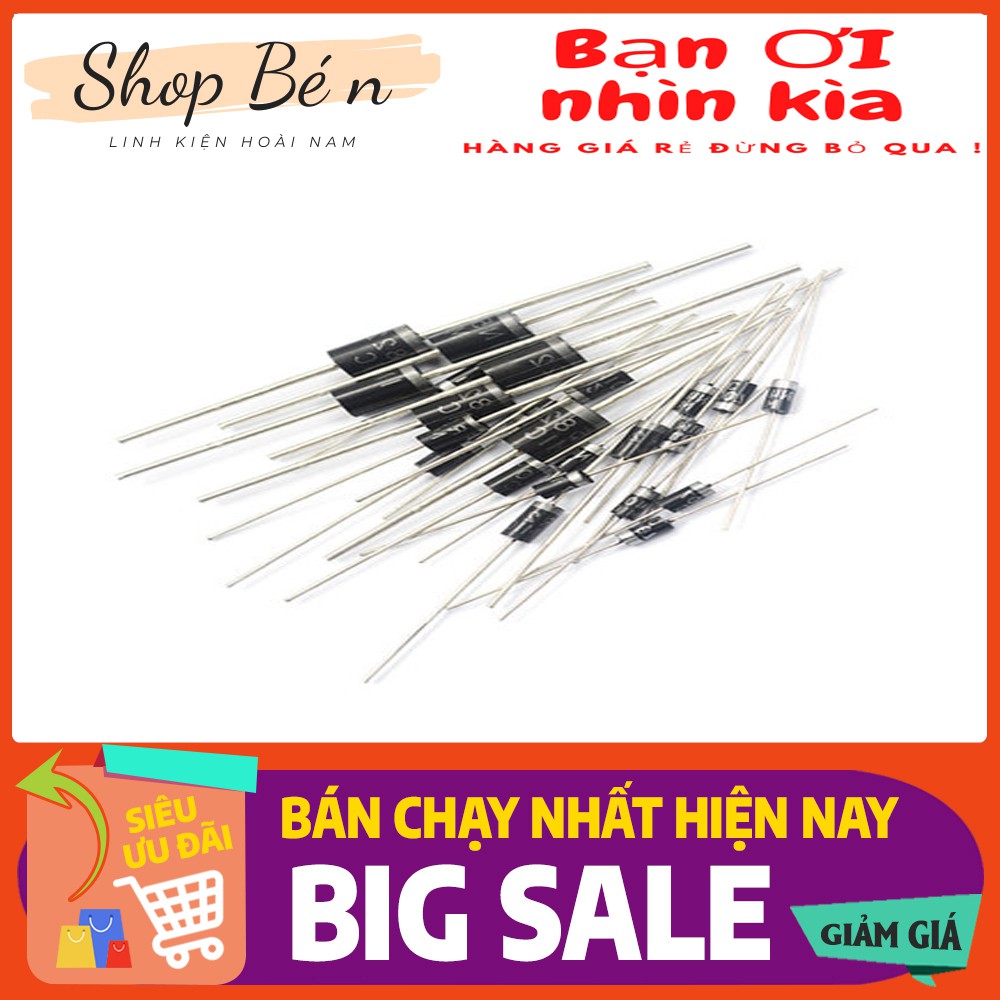 Diode 1N4007, 1N4004, 1N4001 DIP Bộ 10 con